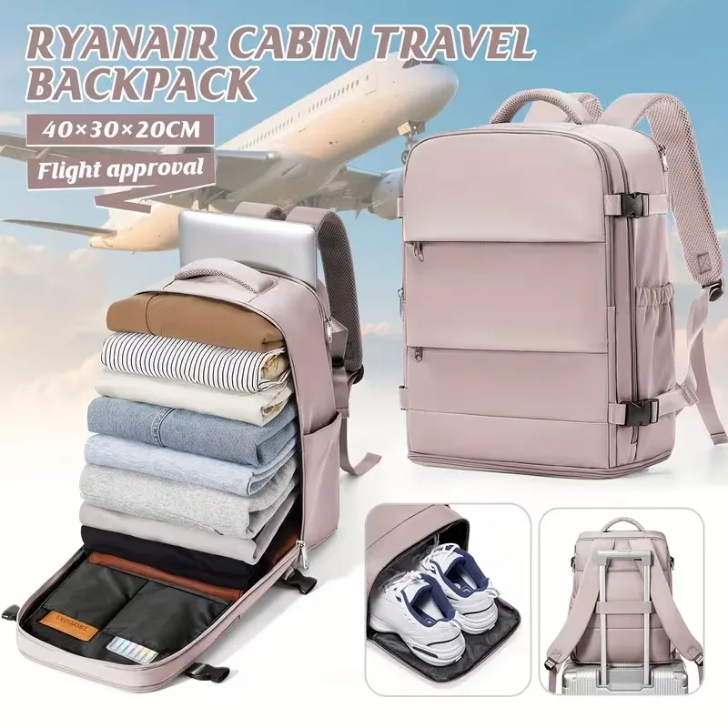 sac à dos de voyage pour ordinateur portable, pour femmes et hommes, bagage à main, pour affaires, université, étanche, pour avion, sac à dos ryanair 40x30x20