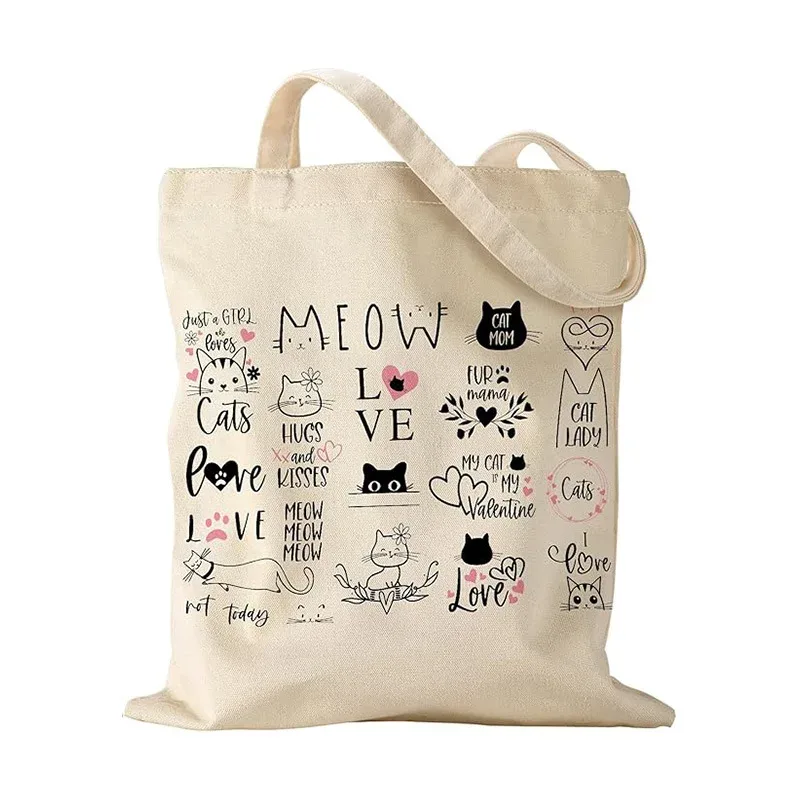 vente en gros auprès du fabricant d'origine de sacs fourre-tout en toile populaires, élégants et modernes, sacs de courses réutilisables
