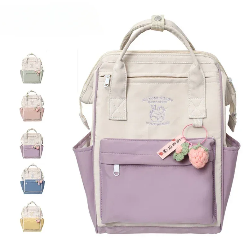 sac d'école de grande capacité pour lycéens, sac à dos étanche simple de couleur assortie, sac de rangement de voyage de loisirs rюкзак