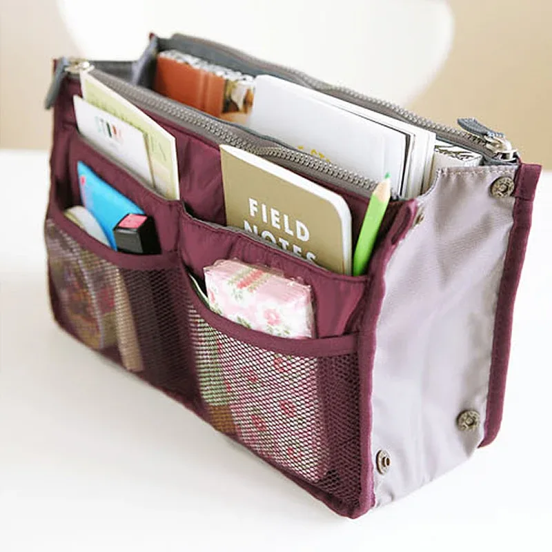 sac de rangement pour femme en nylon, organisateur de voyage, grand sac à main, sac de maquillage, sac cosmétique pas cher, sac fourre-tout pour femme