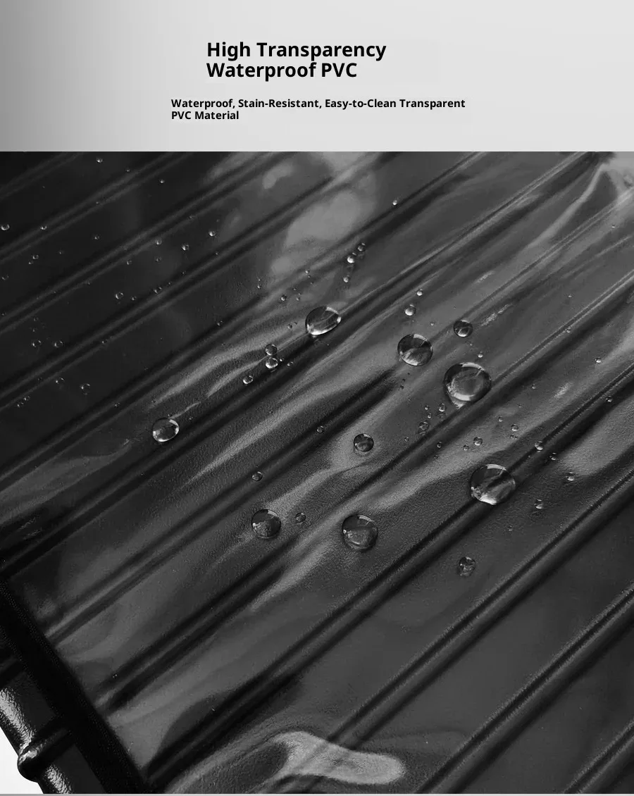 housse de protection transparente en pvc pour bagages à roulettes, housse extérieure résistante à l'usure, protection transparente
