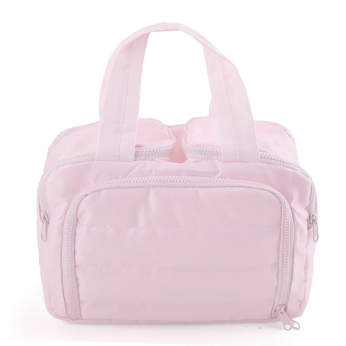 trousse de maquillage portable multi-poches avec fermeture éclair, organisateur cosmétique pour voyage et usage domestique, grande capacité, pochette de rangement pour articles de toilette