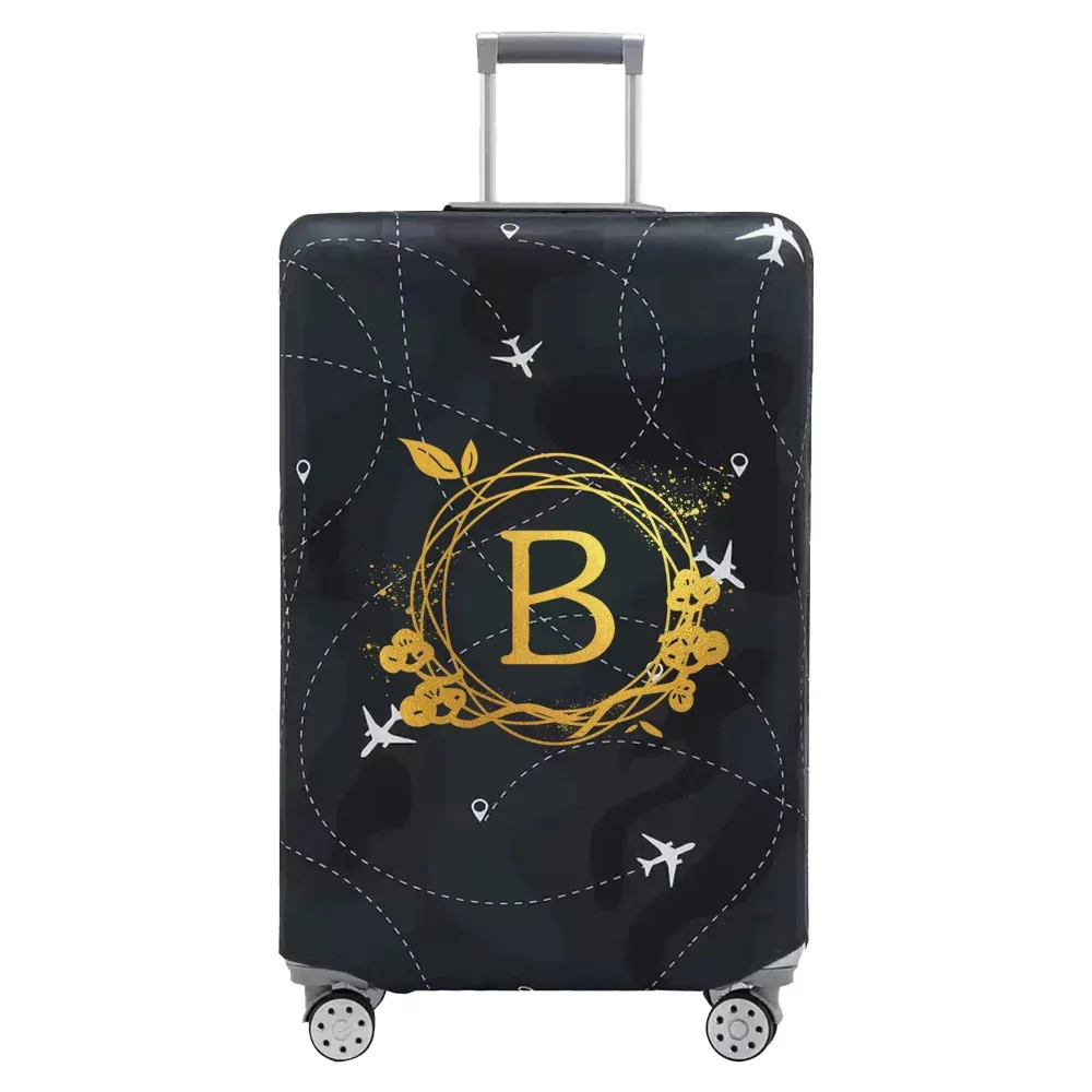 housse de protection pour bagages élastiques épais, série couronne imprimée pour valises de 18 à 32 pouces, accessoires de voyage