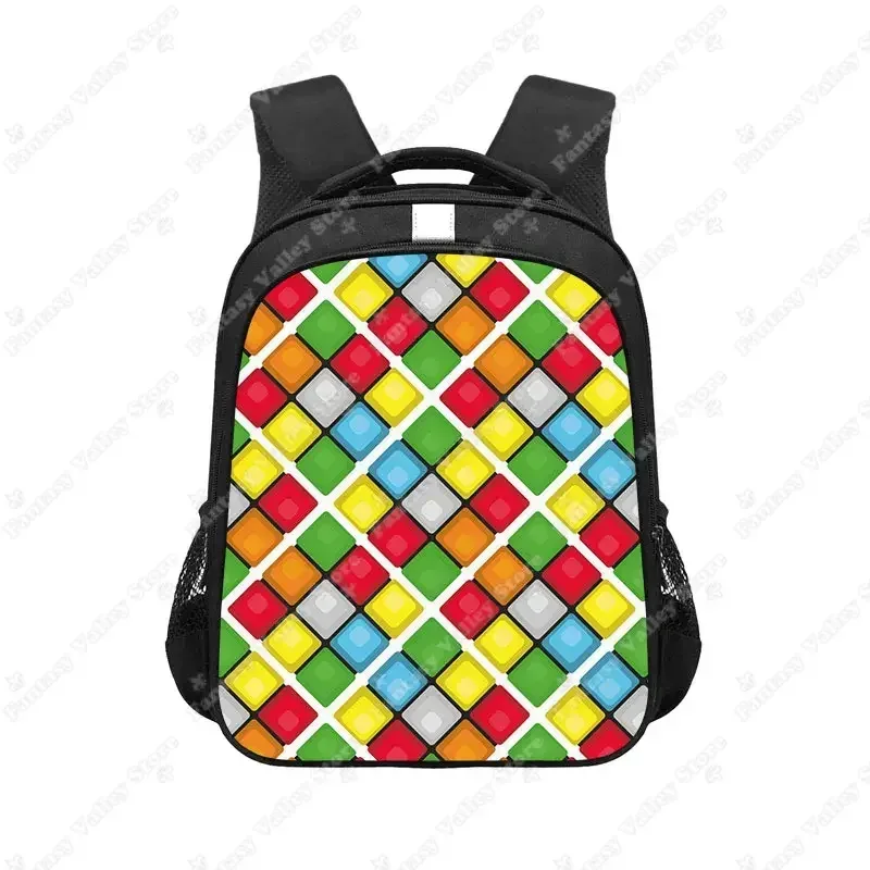 sac à dos imprimé magic cube, carré magique, sac à dos pour enfants, sacs d'école pour adolescents, sac à dos pour ordinateur portable, sac de livre, cadeau