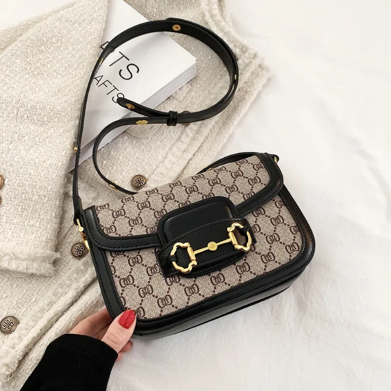 sac à bandoulière classique en cuir véritable pour femme, style selle, design parisien populaire, sac à main décontracté vintage et tendance