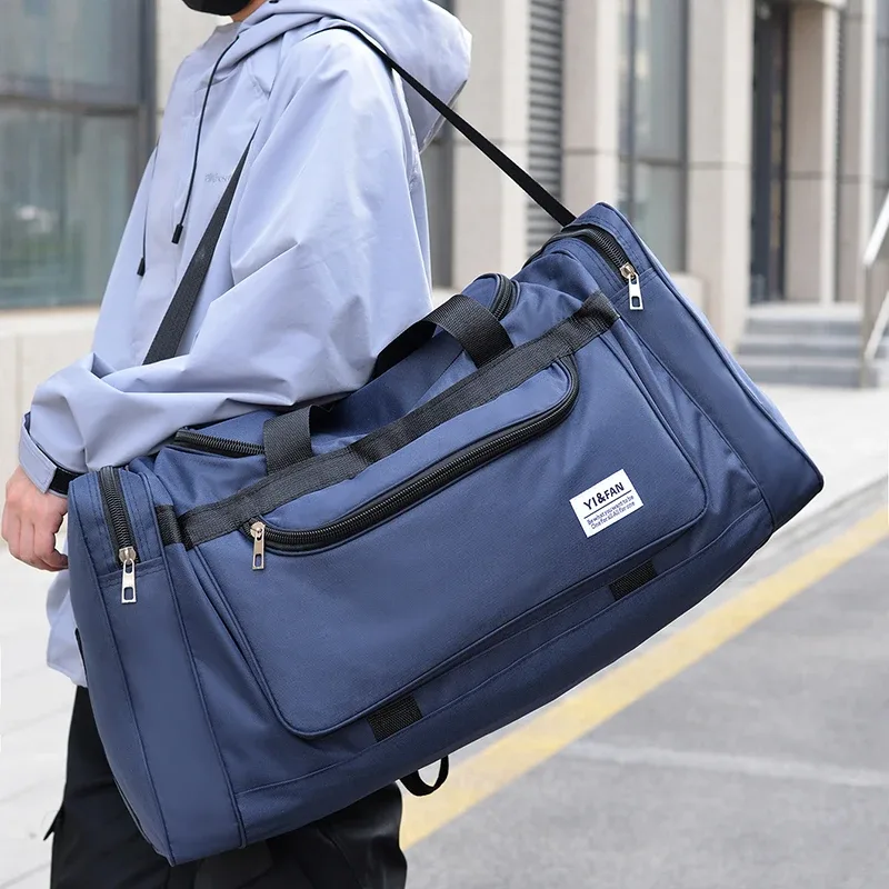 sac de sport multi-poches à bandoulière, sac de voyage, 1 pièce