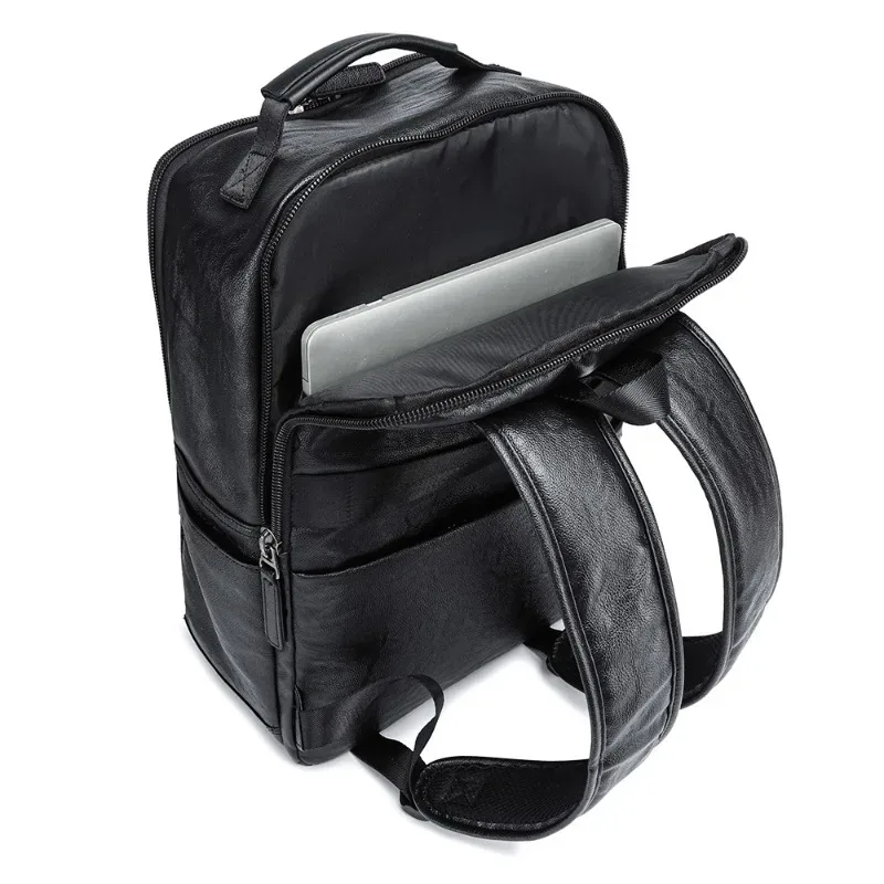 sac à dos de luxe en cuir pu crocodile pour hommes, sac à dos de grande capacité pour ordinateur portable d'affaires, sac de voyage pour bagages