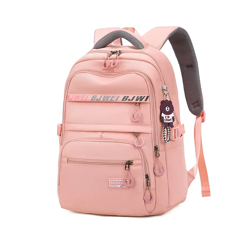 fille école sac à dos jeunesse grande capacité sacs à dos en nylon cartable sac à dos multi poches sac à dos décontracté sac de voyage