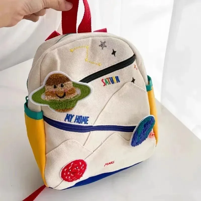 sac à dos unisexe 2026 mignon motif planète spatiale, tendance, pour étudiants, sac d'école kawaii, sac de voyage extérieur
