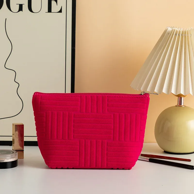 sac de maquillage en forme de seau, grande capacité, portable, pour voyage et maison, sac de rangement pour cosmétiques