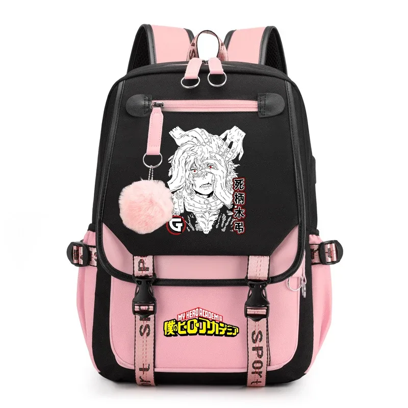 sac à dos d'étudiant imprimé my hero academia, léger et décontracté, pour filles, pour l'école et les voyages