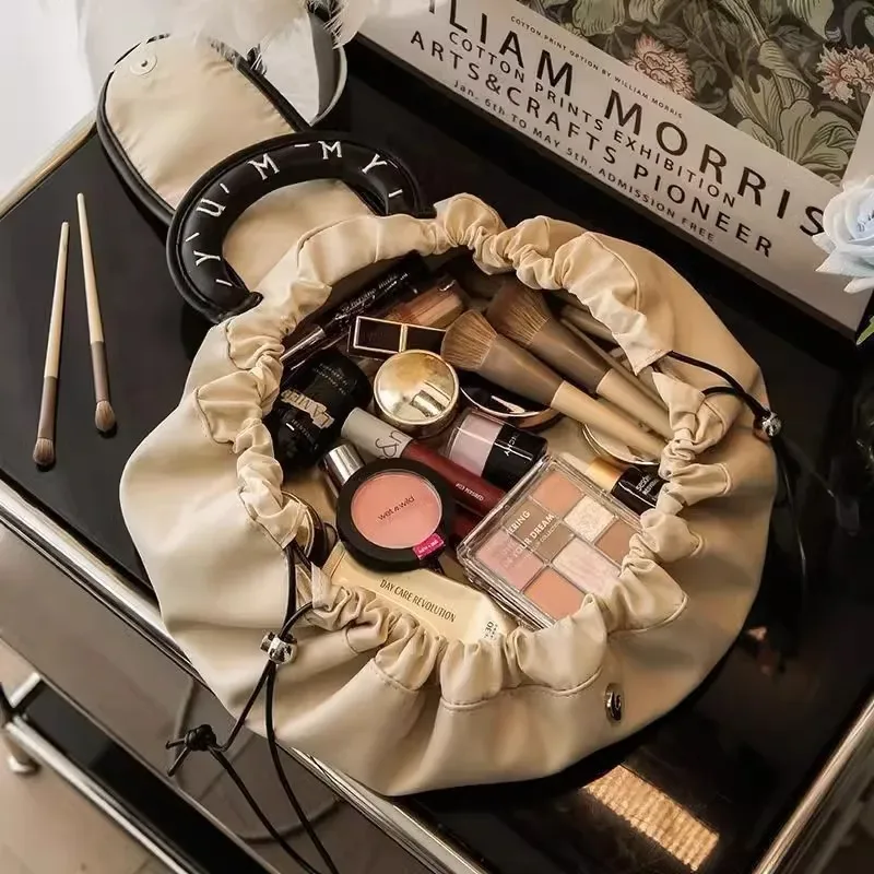 sac de rangement de voyage de grande capacité, pochette à cosmétiques en corde à dessiner, sacs de rangement de maquillage, bagages à usage spécial pour femmes