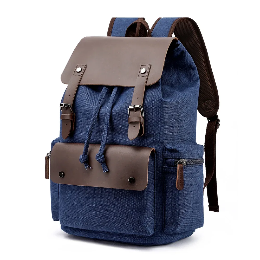 sac à dos rétro en toile pour hommes, grande capacité 20-35l, sac antivol, résistant à l'usure, pour adolescents, livraison directe