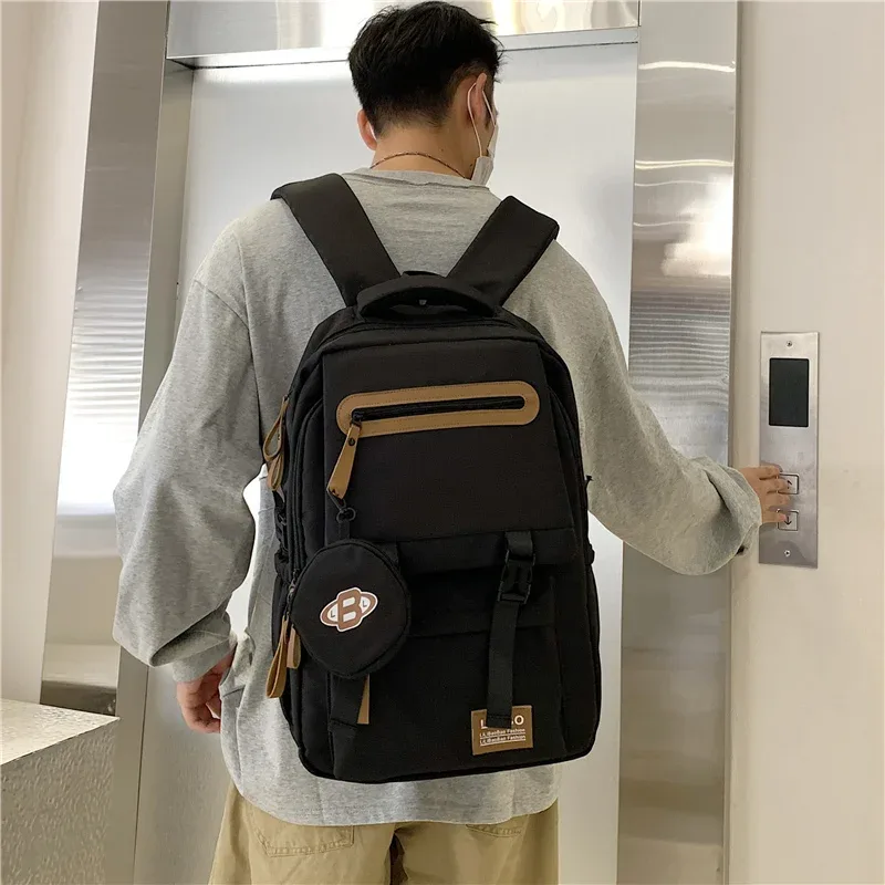sac à dos de grande capacité en tissu oxford, sac à dos de voyage pour hommes, sac à dos pour ordinateur multi-poches