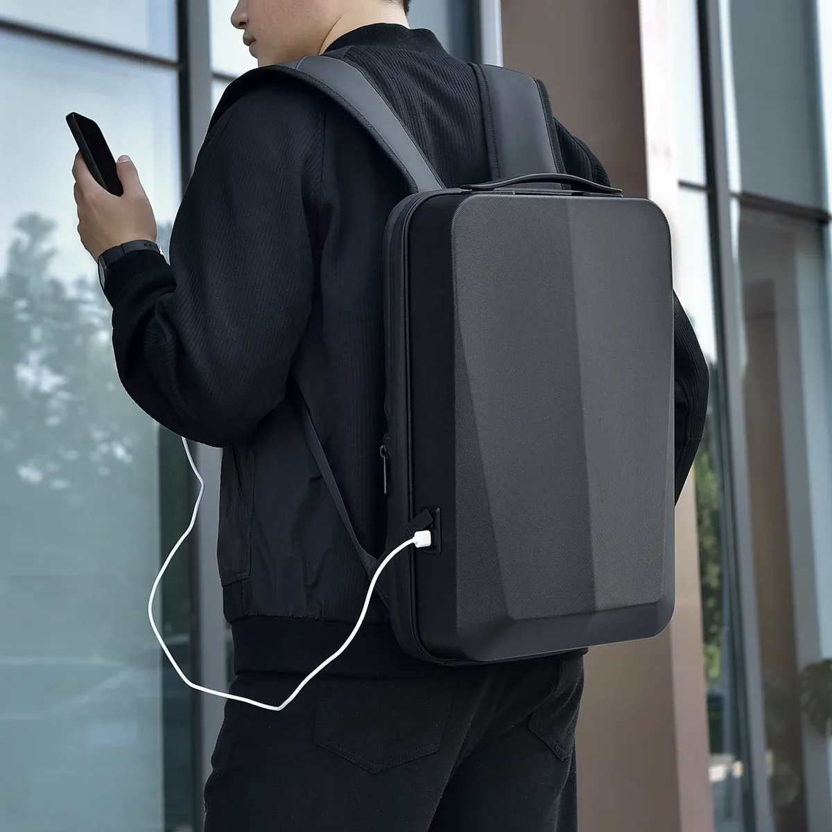 sac à dos étanche pour ordinateur portable pour homme, sac de jeu à coque rigide extensible, antivol tsa, charge usb, sacs de voyage d'affaires, 17 pouces