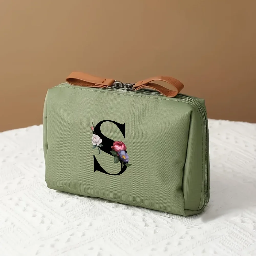 sac de rangement multifonctionnel 1 pièce, trousse de maquillage à la mode pour femmes, trousse de toilette de voyage portable adaptée aux voyages d'affaires et aux voyages