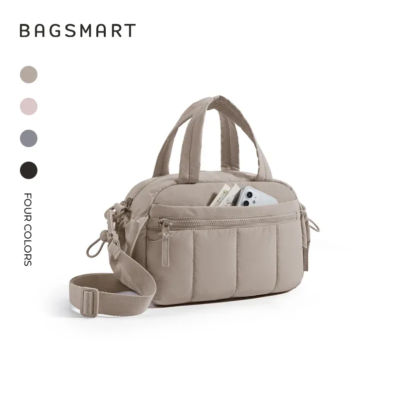 bagsmart – sac à bandoulière de grande capacité pour femmes, sac à bandoulière décontracté pour étudiants, pochette quotidienne pour loisirs, sac à main polyvalent