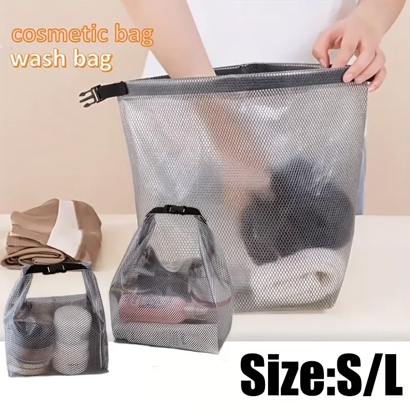trousse de maquillage portable étanche, grande capacité, organisateur de voyage pour femmes, idéale pour les articles de toilette en extérieur et les vacances
