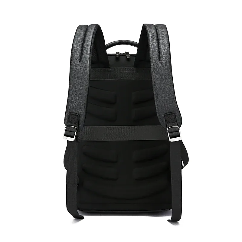 sac à dos d'affaires résistant à l'usure pour hommes, sac d'ordinateur avec chargeur usb de 15.6 pouces, sac à dos de banlieue simple de grande capacité