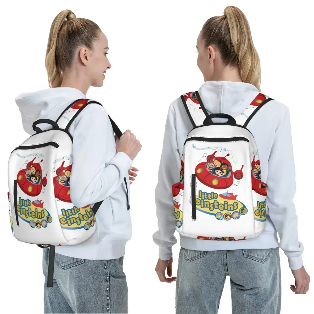 Vêtements amusants Little Einsteins, sac à dos de voiture Little Einsteins, sac à dos de grande capacité pour enfants, sac d'école, sacs à bandoulière