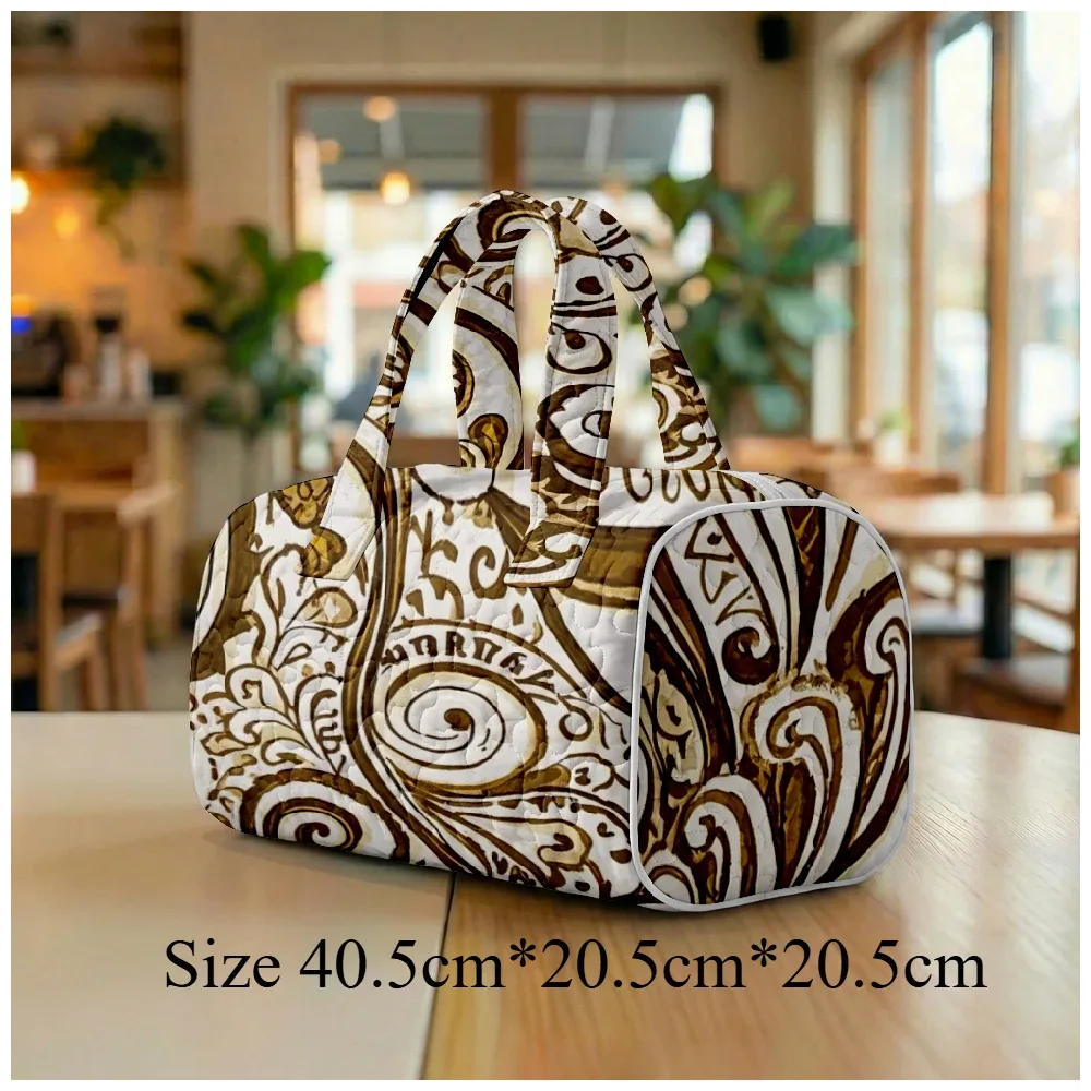 sac fourre-tout matelassé pour homme et femme, grand sac hobo chic bohème, sac à bandoulière unique à imprimé cachemire, sac de plage spacieux, sac de voyage fourre-tout