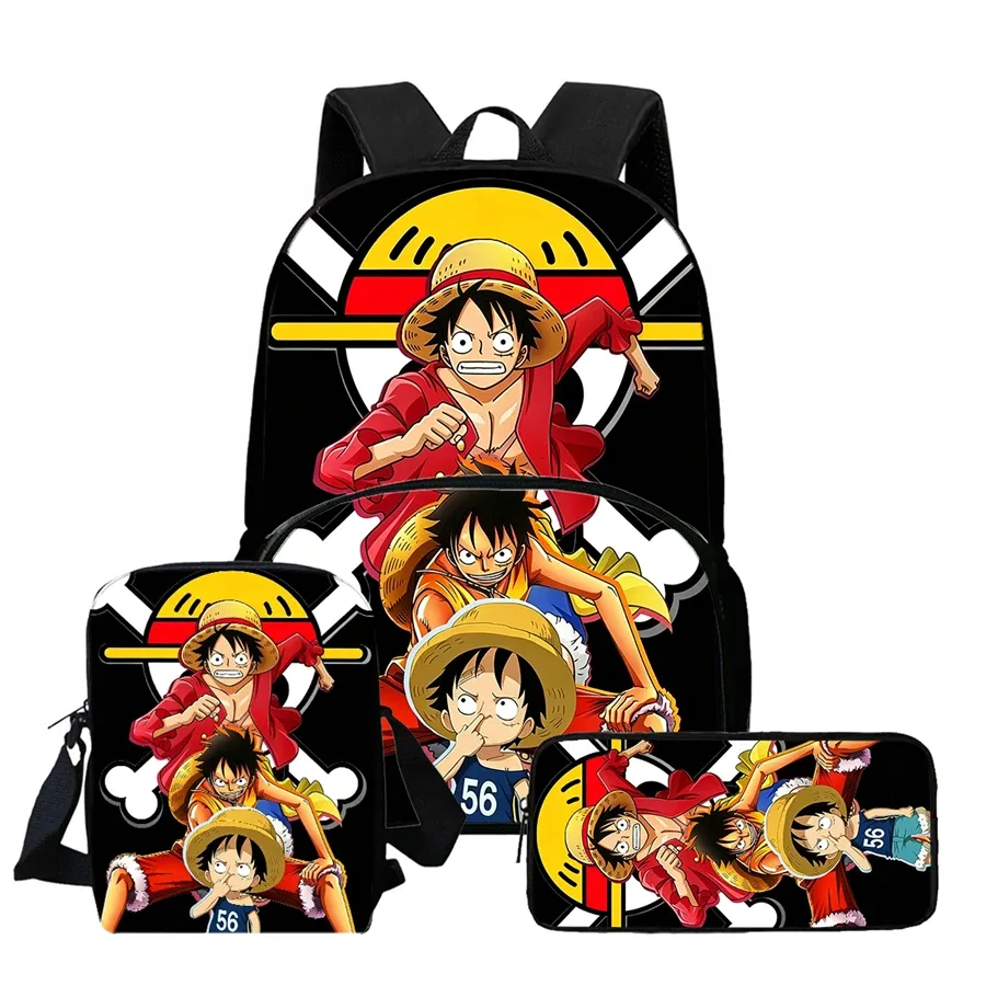 ensemble de 3 sacs à dos one piece avec sac à bandoulière et trousse à crayons, idéal unisexe, adapté aux garçons et aux filles âgés de 5 à 10 ans