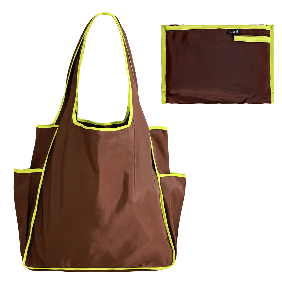 sac de courses portable écologique, sac de rangement de grande capacité, sac à bandoulière étanche, sac de courses pliable pour la plage