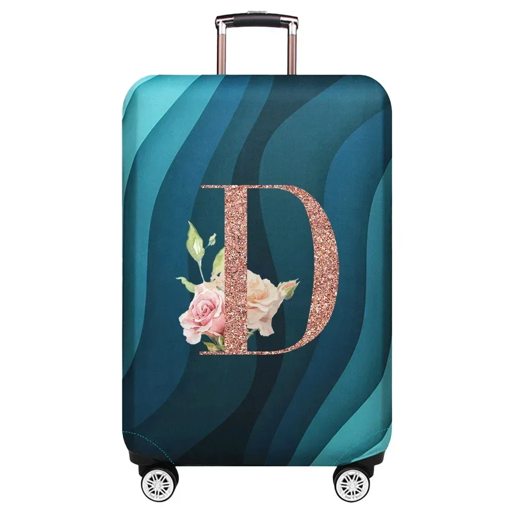 housse de protection élastique pour valise de voyage, série rose gold, adaptée aux valises de 18 à 32 pouces