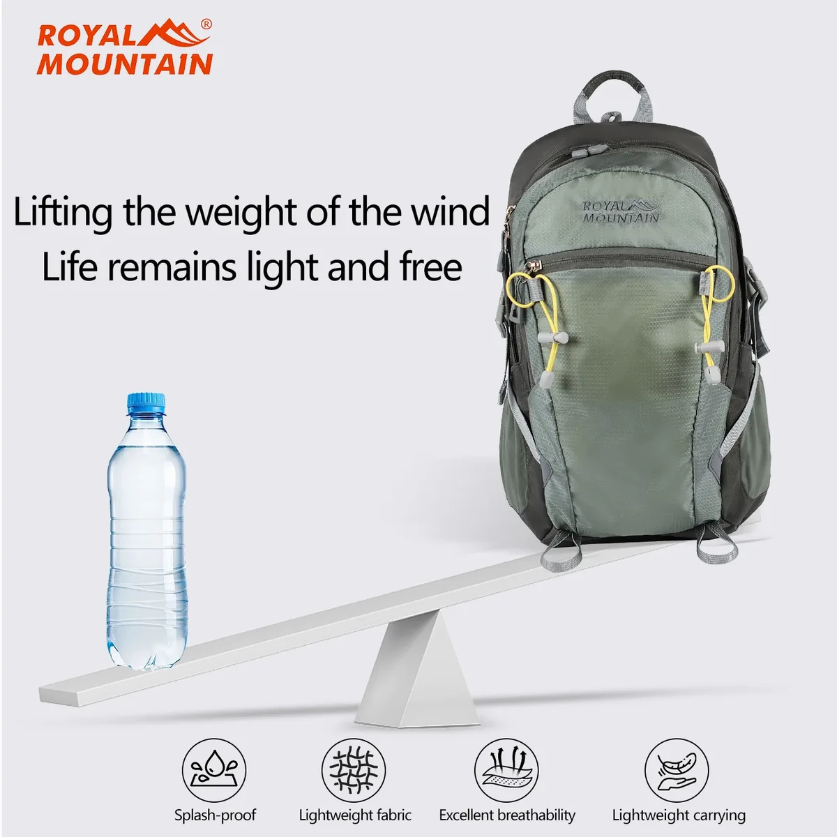 sac à dos décontracté unisexe léger 20l/30l en tissu résistant à l'eau avec compartiment pour ordinateur portable et housse de pluie