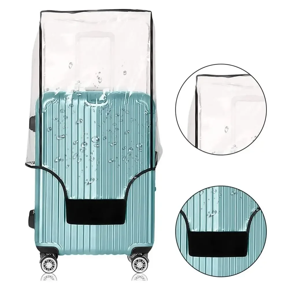 Nouvelle housse de protection pour bagages de voyage, housse transparente en PVC, housse de protection durable et imperméable pour valise
