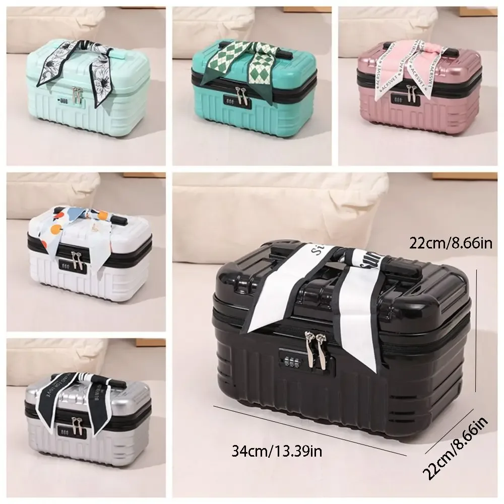 trend - trousse de toilette 17 pouces grande capacité, sac de rangement pour cosmétiques, étanche, portable, mini sac de voyage, pochette de rangement