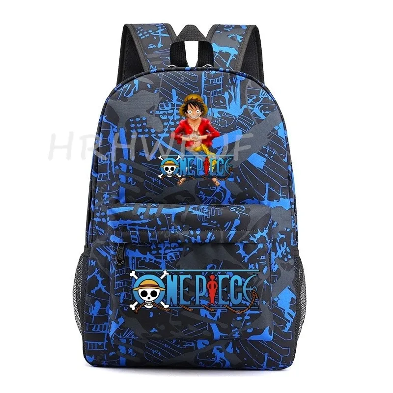 sac à dos one piece monkey d luffy pour adolescents, sac à dos en nylon pour filles, sac à dos mignon pour femmes, sac à dos pour ordinateur portable, sac de voyage, sac à dos de grande capacité, unisexe