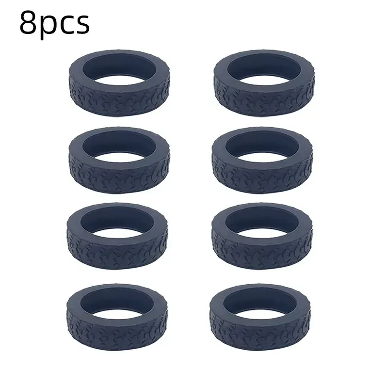 8 pièces/ensemble valise roues protection couverture silencieux en caoutchouc bagages rouleau couverture chariot boîte roulettes couverture voyage bagages roulette sho