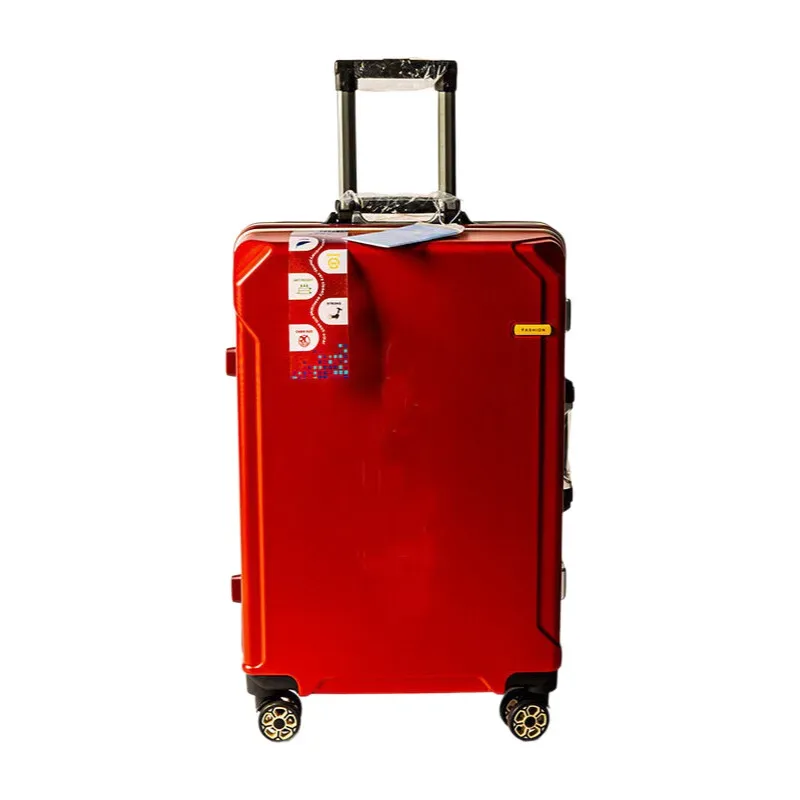valise d'enregistrement moderne à cadre en aluminium, grande capacité, étanche, roues silencieuses, design de mode pour bagages de cabine d'affaires/voyage