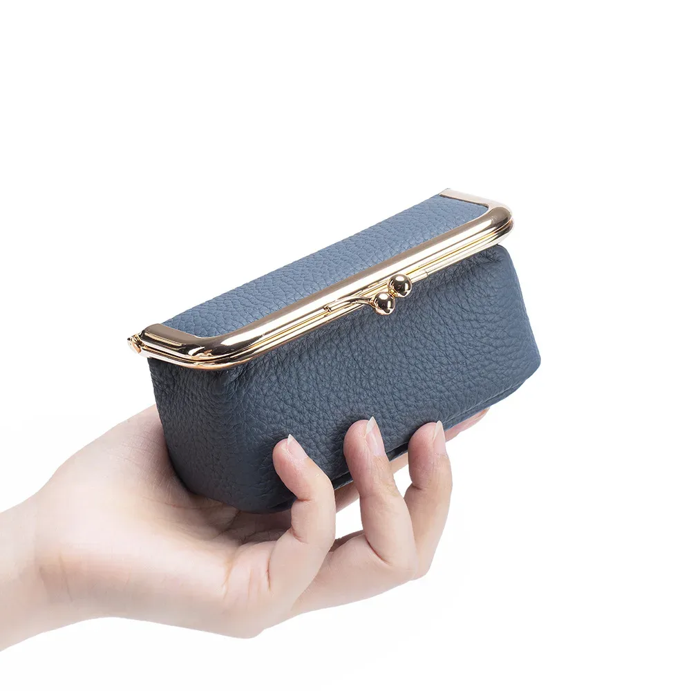 Mini trousse de maquillage multifonction en cuir avec miroir, étui de voyage portable pour rouge à lèvres, bijoux, bagues, petits objets