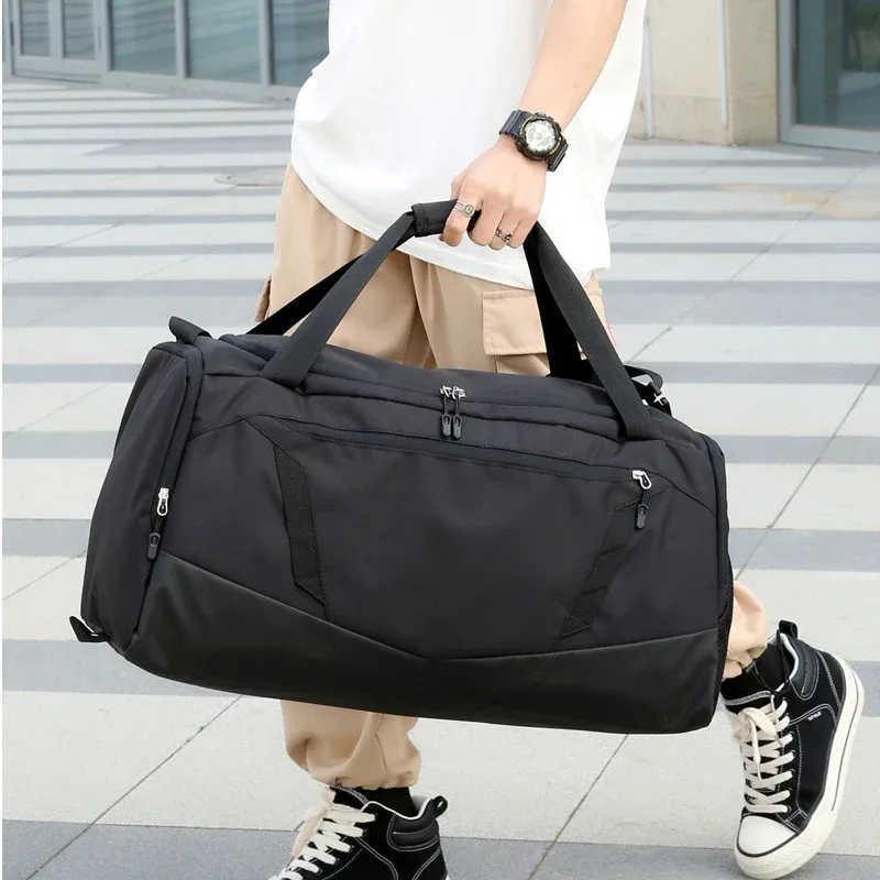 sac de fitness de grande capacité avec logo personnalisé pour homme, sac de voyage, grand bagage, sac de boxe, sac de sport, motif de nom imprimé