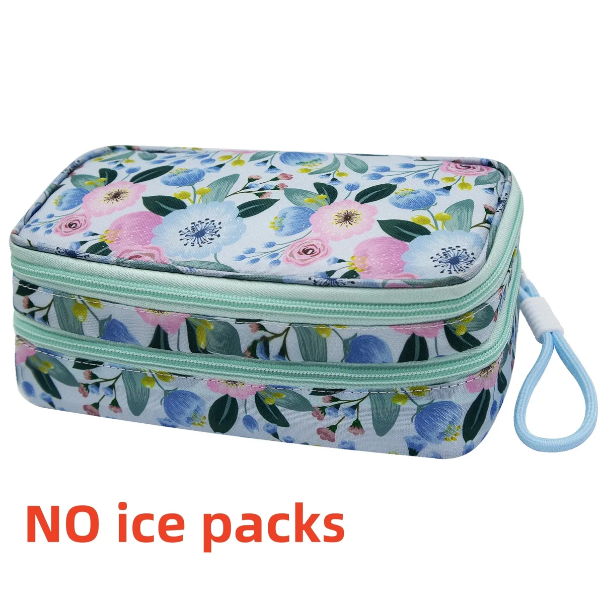 sac isotherme à insuline avec sacs de glace, organisateur de médicaments de voyage pour le diabète, mallette de rangement double couche