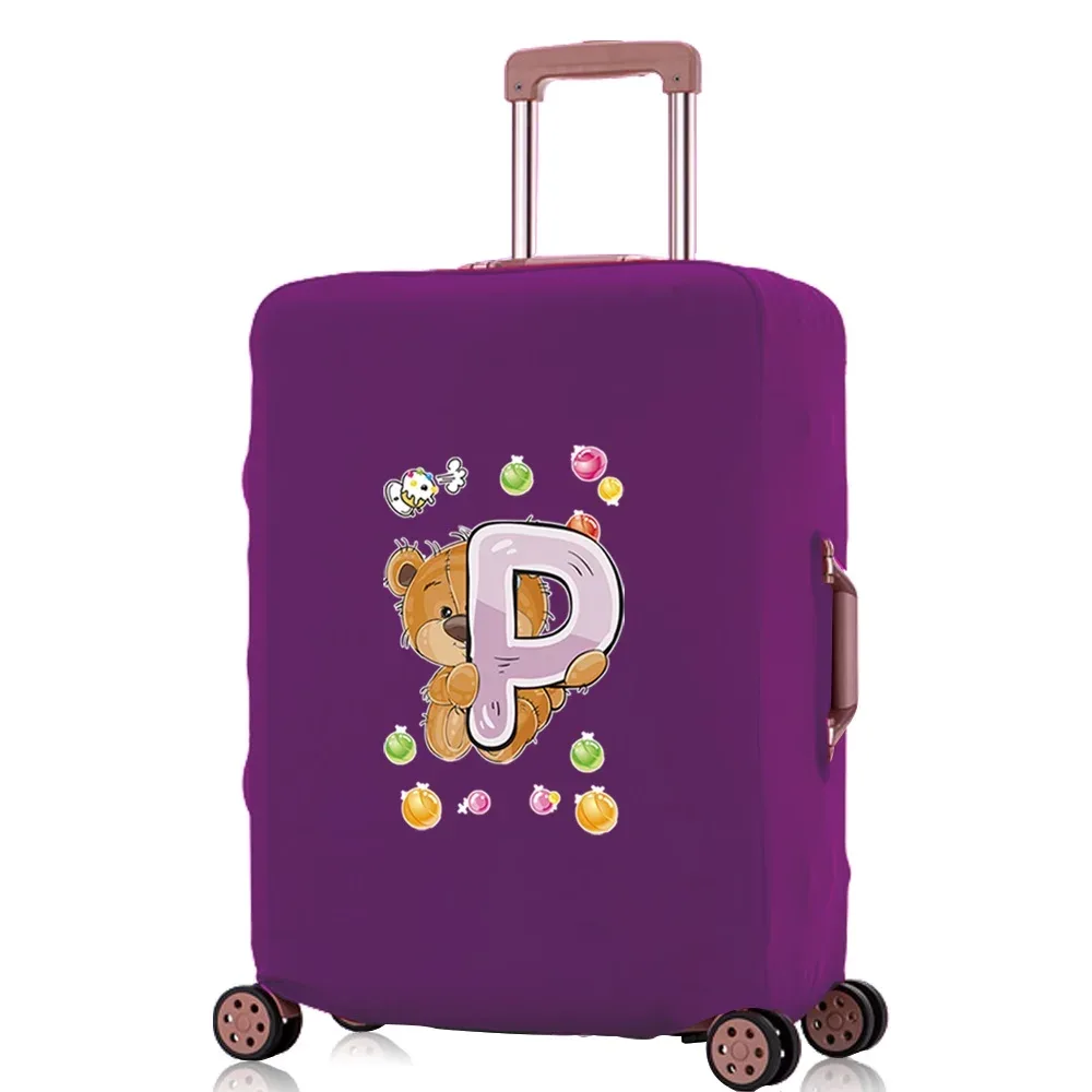 juste anti-poussière pour bagages de voyage, housses de protection pour bagages, accessoires de voyage, motif de la série bear letter, 18 "-32", 20223