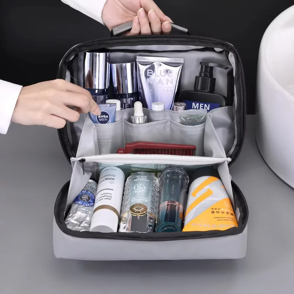 trousse de toilette suspendue de grande capacité, étanche, portable, nécessaire de voyage, trousse à cosmétiques pour hommes et femmes, pochette de lavage de beauté