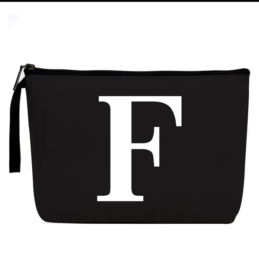 sac à cosmétiques à motifs de lettres, trousse de maquillage, organisateur d'articles de toilette, pochette de rangement de lavage, étui de maquillage pour cadeaux de mariage
