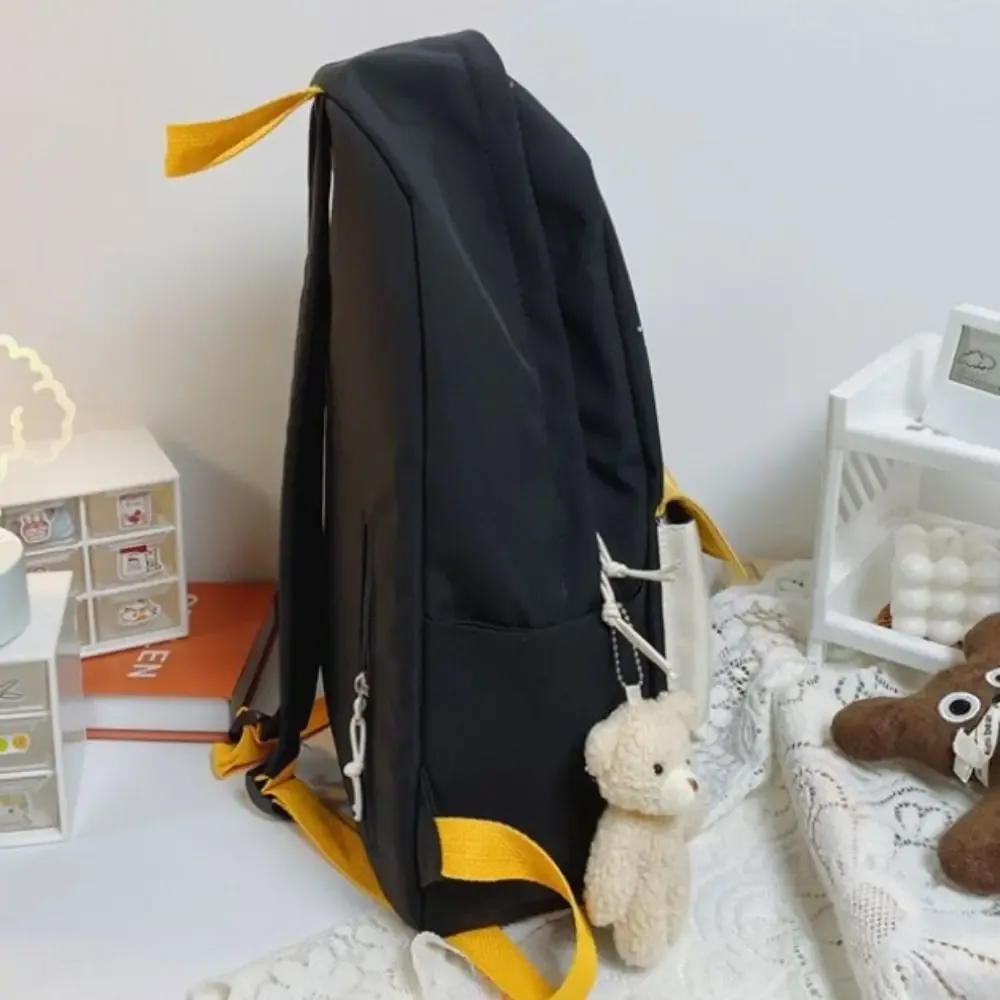 sac à dos chat de dessin animé mignon pour femme, sac à dos de voyage en nylon imperméable, cartable de grande capacité pour étudiants