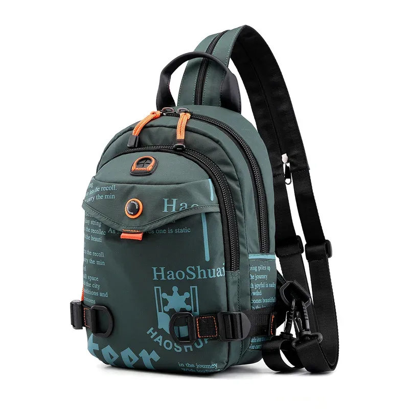 hommes petit sac à dos fronde poitrine sac militaire décontracté mode sport voyage escalade nylon mâle bandoulière un sac à bandoulière sacs à dos