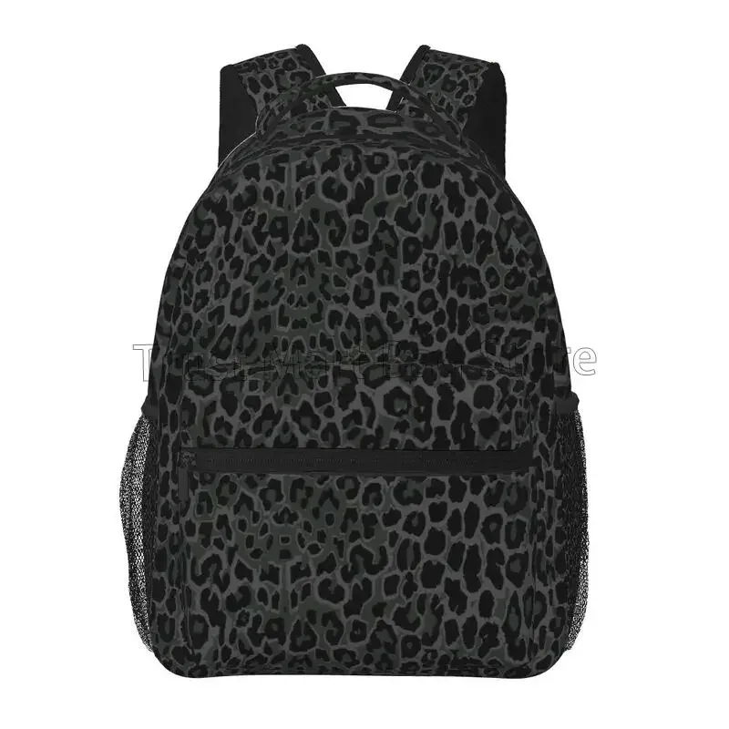 sacs à dos de voyage imprimés léopard noir, sac d'école léger, sac à livres pour étudiants, sac à dos unisexe pour ordinateur portable, pour voyage, randonnée, camping