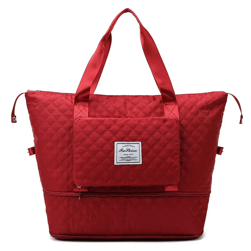 sac de voyage pliable étanche pour femme, grande capacité, séparation sèche et support, sac de rangement, fourre-tout lingge, yoga initié