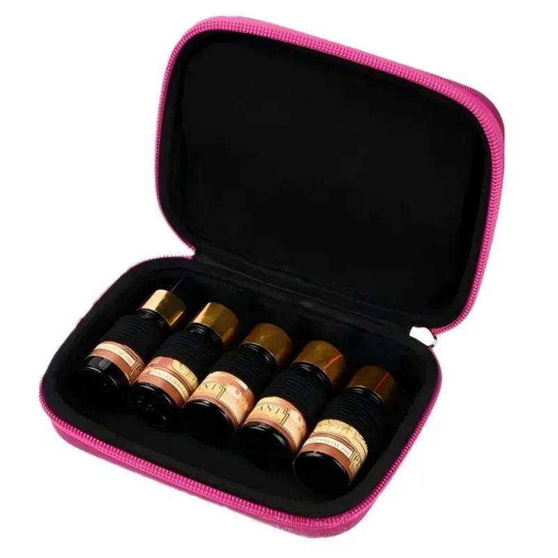 sac de rangement pour huiles essentielles en eva, 10 pièces, pour bouteilles à bille de 5ml et 10ml, compatible avec doterra, étui de transport portable antichoc