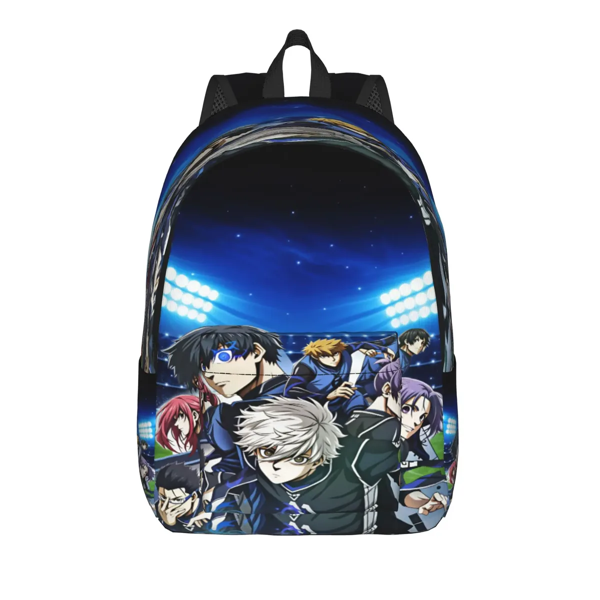 sac à dos anime blue locks pour hommes, sacs à dos légers en polyester, sacs modernes pour lycée, sac à dos de camping de haute qualité