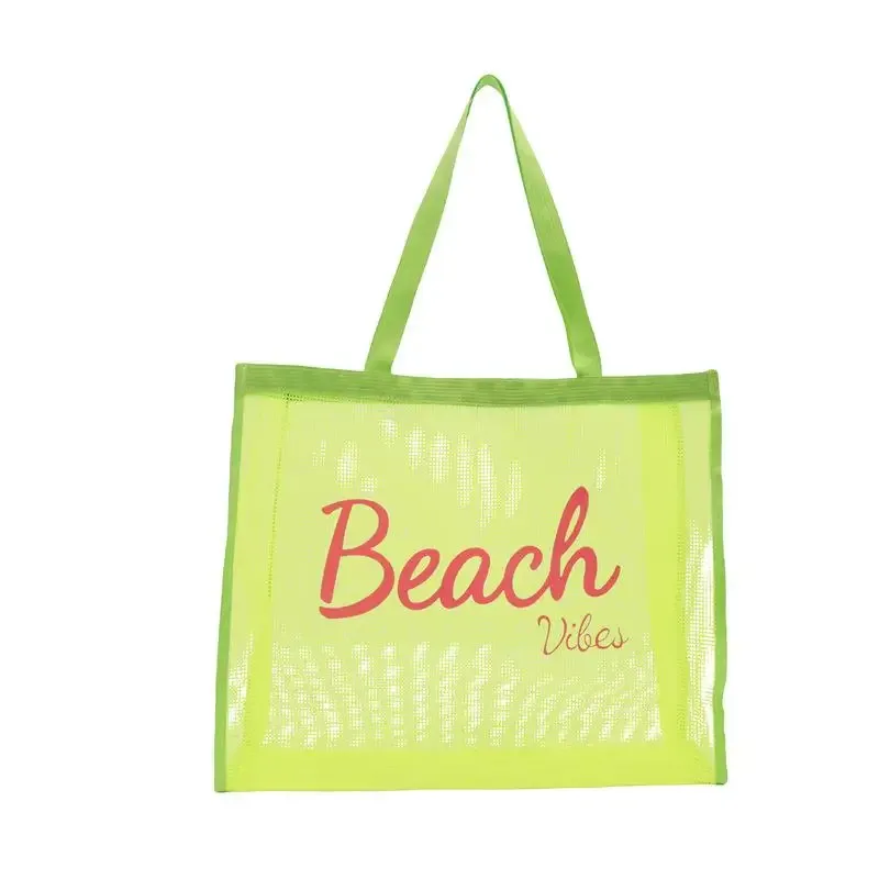 sac fourre-tout en maille pour femmes, grand sac de shopping réutilisable, durable, pour la piscine, le fitness et les voyages
