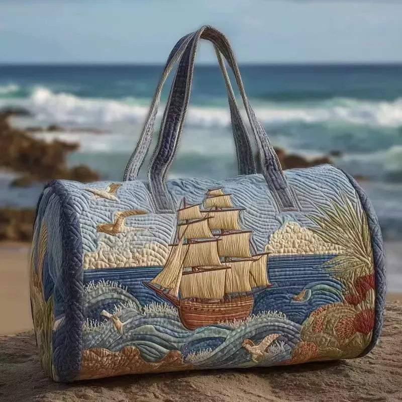 sac de voyage matelassé grande capacité, artisanat de matelassage 3d, sac de voyage, sacs fourre-tout, sac à main pour courtes distances