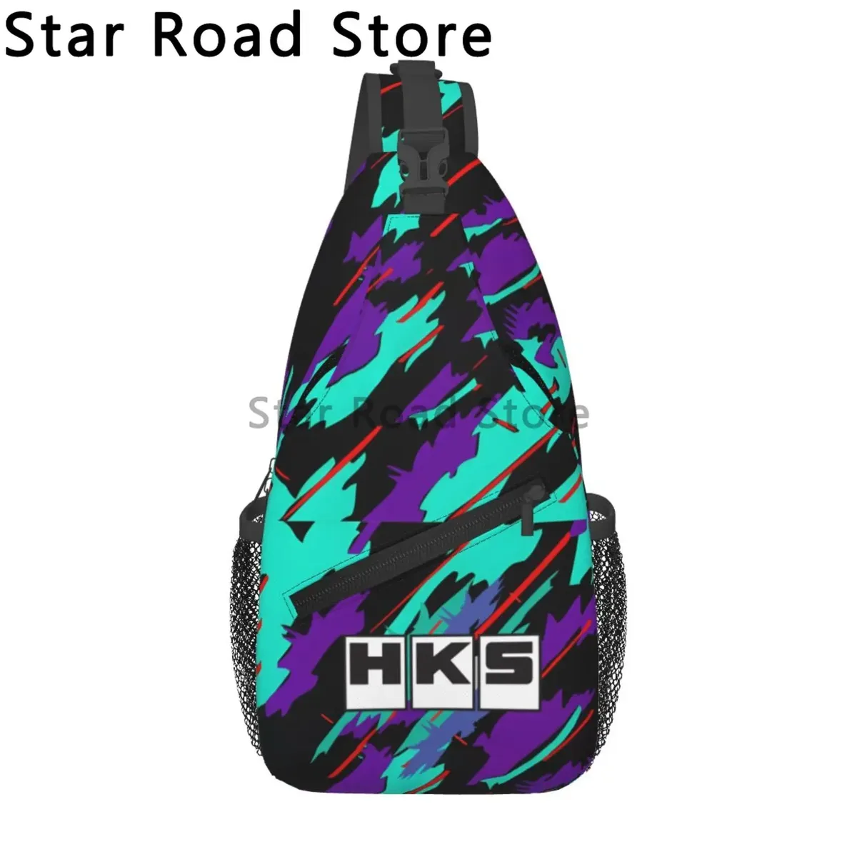 hks advan-sac à dos à bandoulière avec logo jdm pour homme et femme, observateur, réglable, décontracté, voyage, randonnée