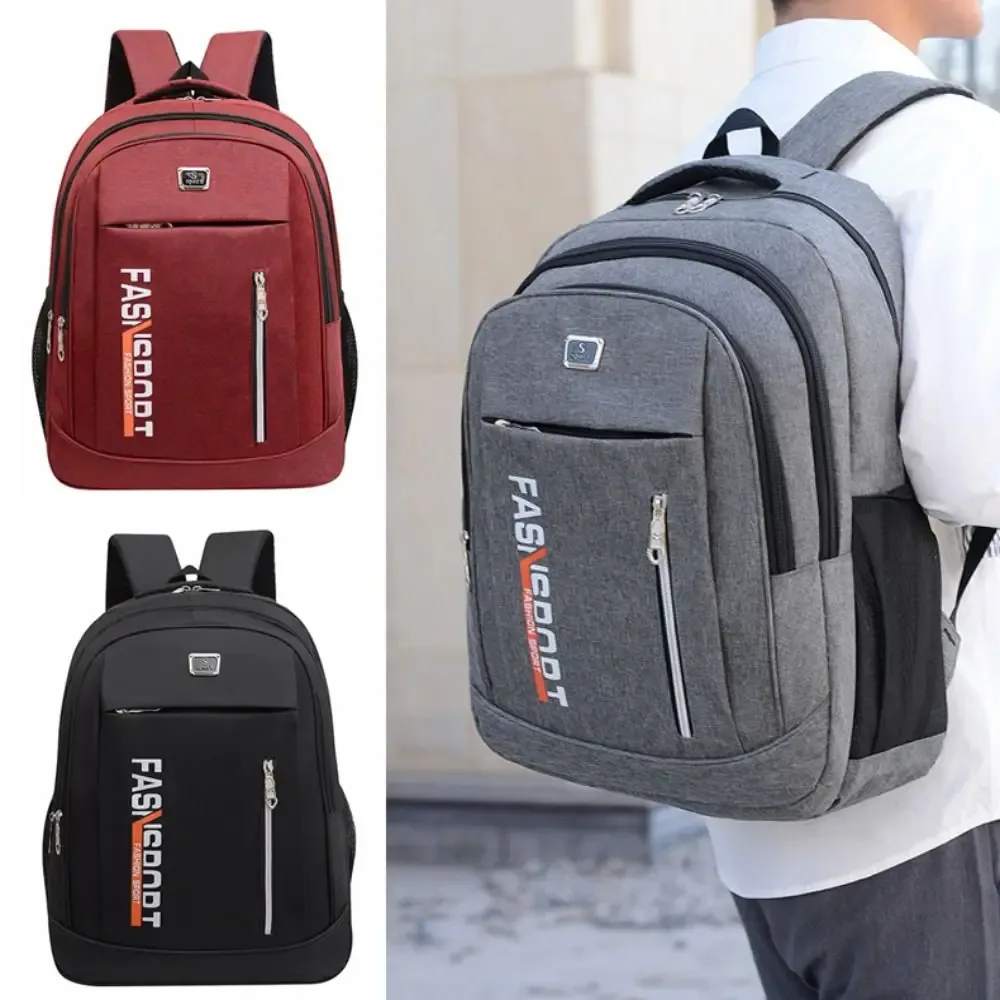 sac à dos ergonomique pour hommes, résistant à l'usure, imperméable, sac à bandoulière pour ordinateur portable, en tissu oxford, style décontracté, sac à dos pour le travail et les déplacements